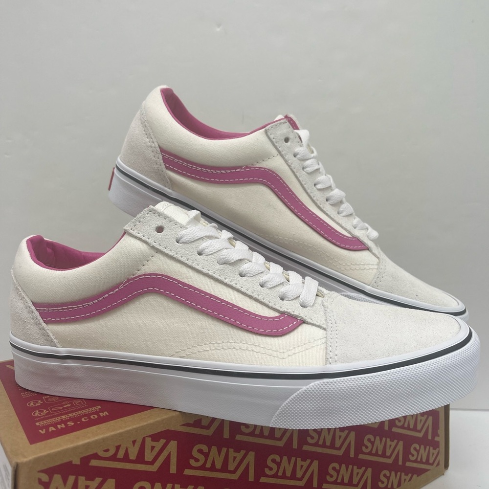 Vans Men’s Old Skool
Pop Raspberry Rose Sneakers
VN000CR5YLZ
Cream Pink Low-To - Picture 8 of 16